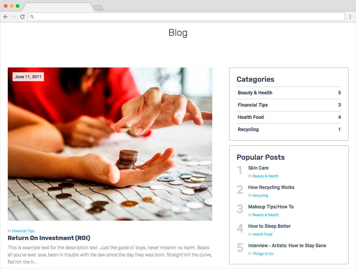 eDirectory - Blogging Module