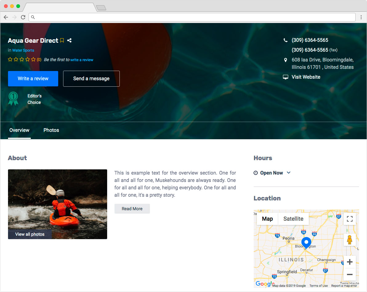 eDirectory Business Listing