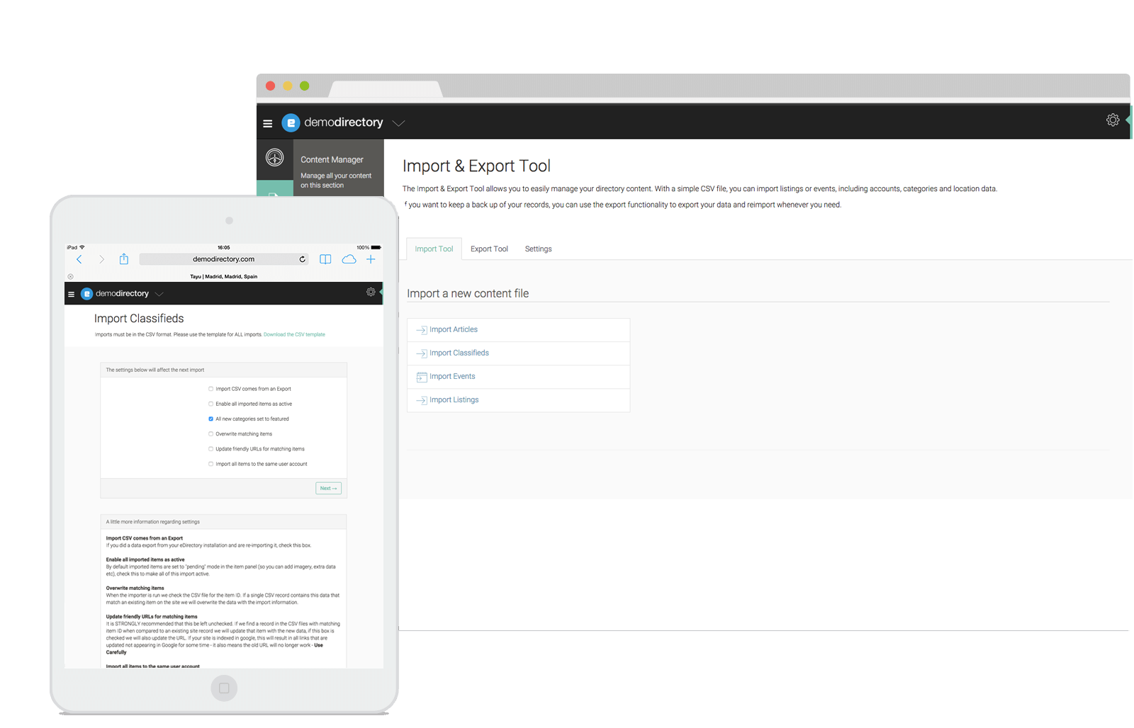 eDirectory Export / Import for Classified