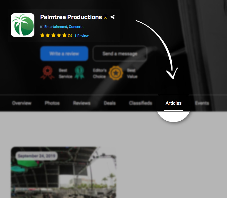 eDirectory Article Association for Listings