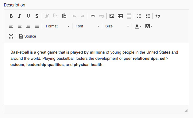 eDirectory HTML Editor for Events