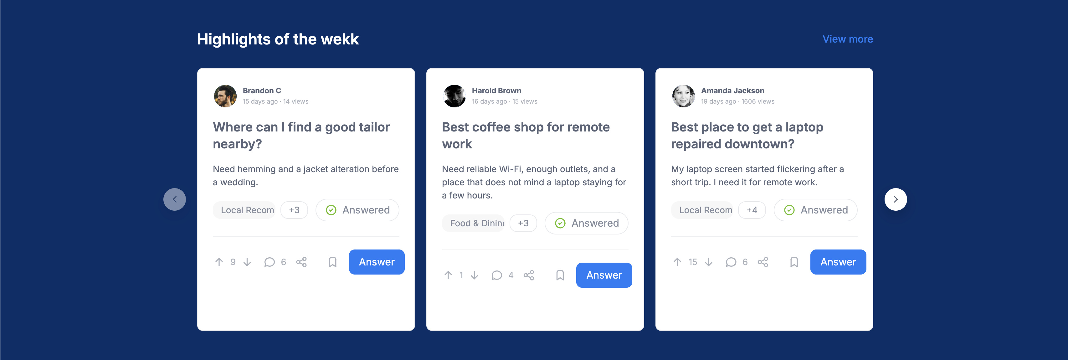 eDirectory Community Forum/Q&A Plugin