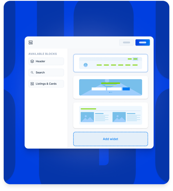 Local search listing templates